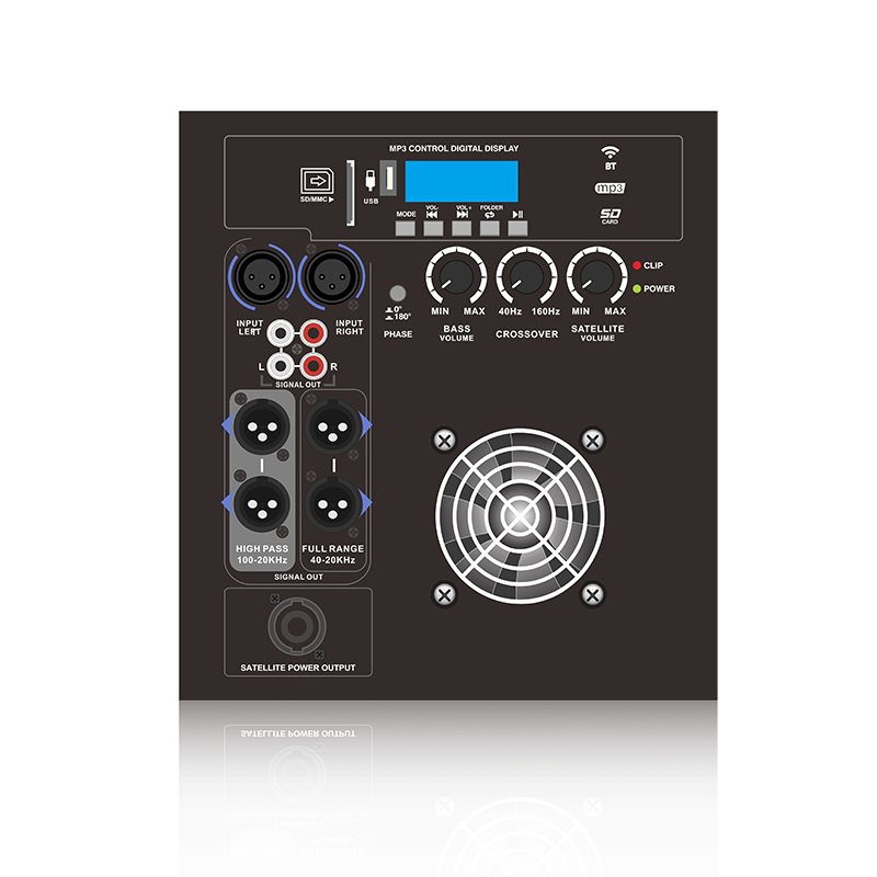 PL28SUB-5-1.1: Tam Aralık veya Yüksek Geçişli Çıkış Modları 1.1 Kanal Güç Çıkışı Line Array Hoparlör İşlevsel Modülü