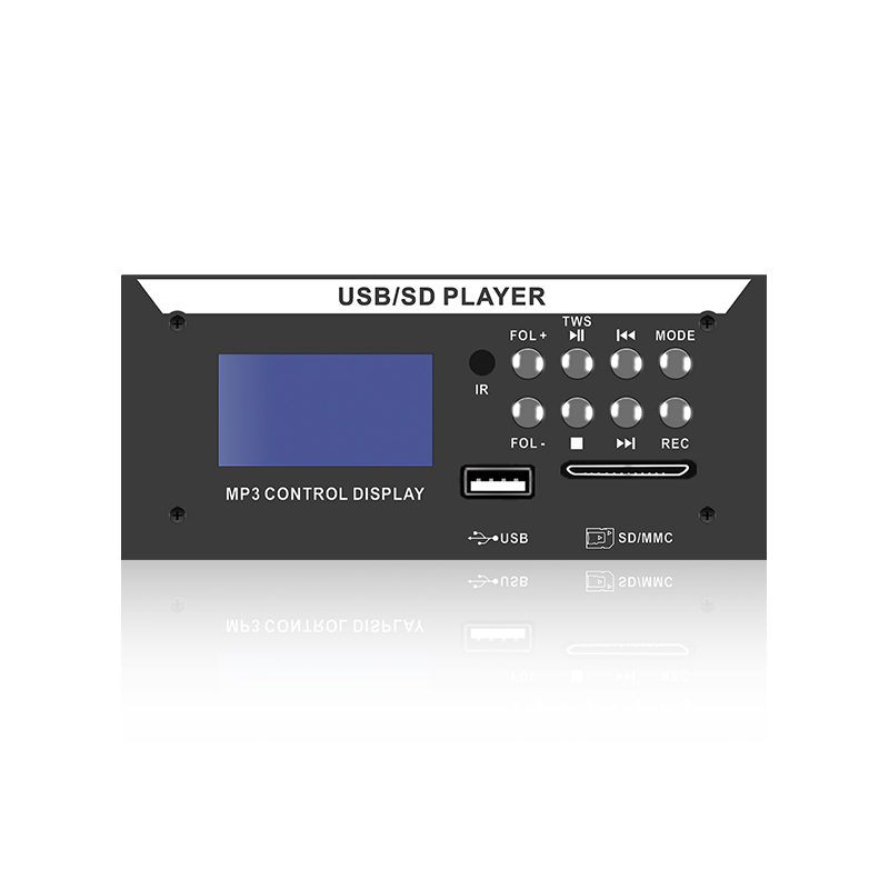 LCD8226: Sekiz Düğmeli IR Uzaktan SD/USB Konektörü Bluetooth'lu LCD Ekranlı MP3 Çalar, TWS