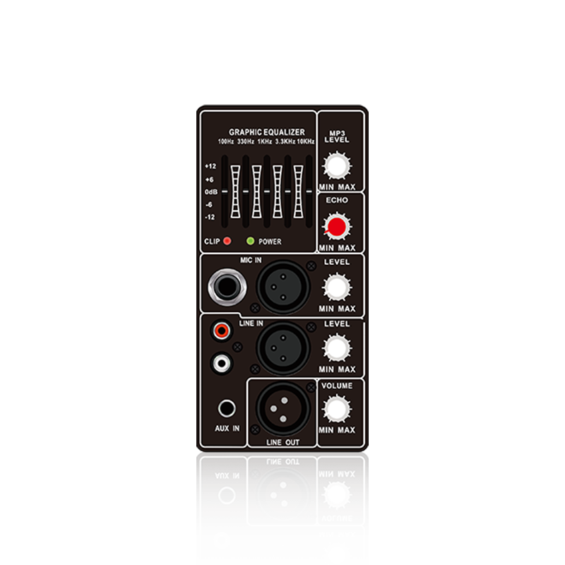 PL66: Tek Mikrofon Kanal Girişi ve Mikrofon Yankı Kontrolü Dikey Analog İşlevsel Modül