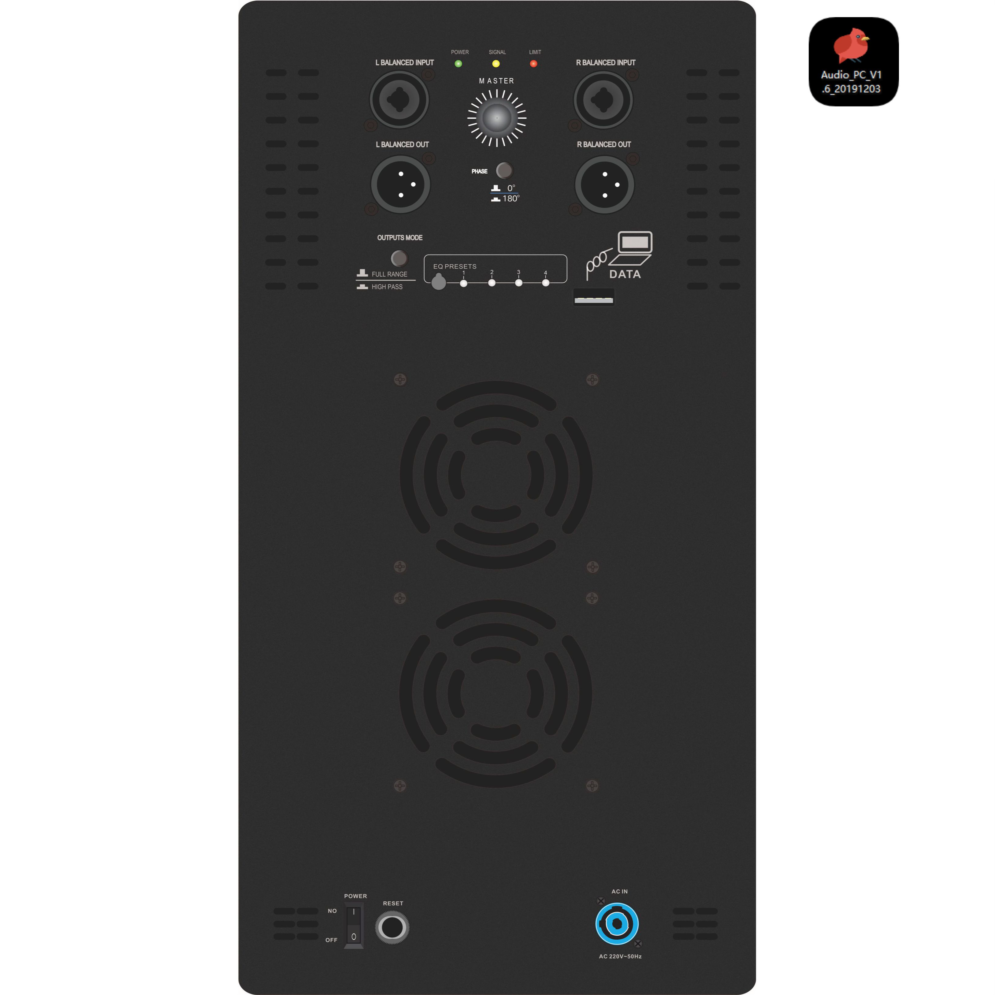 DSP1904SUB Güçlü Subwoofer Sistemi Amplifikatörü