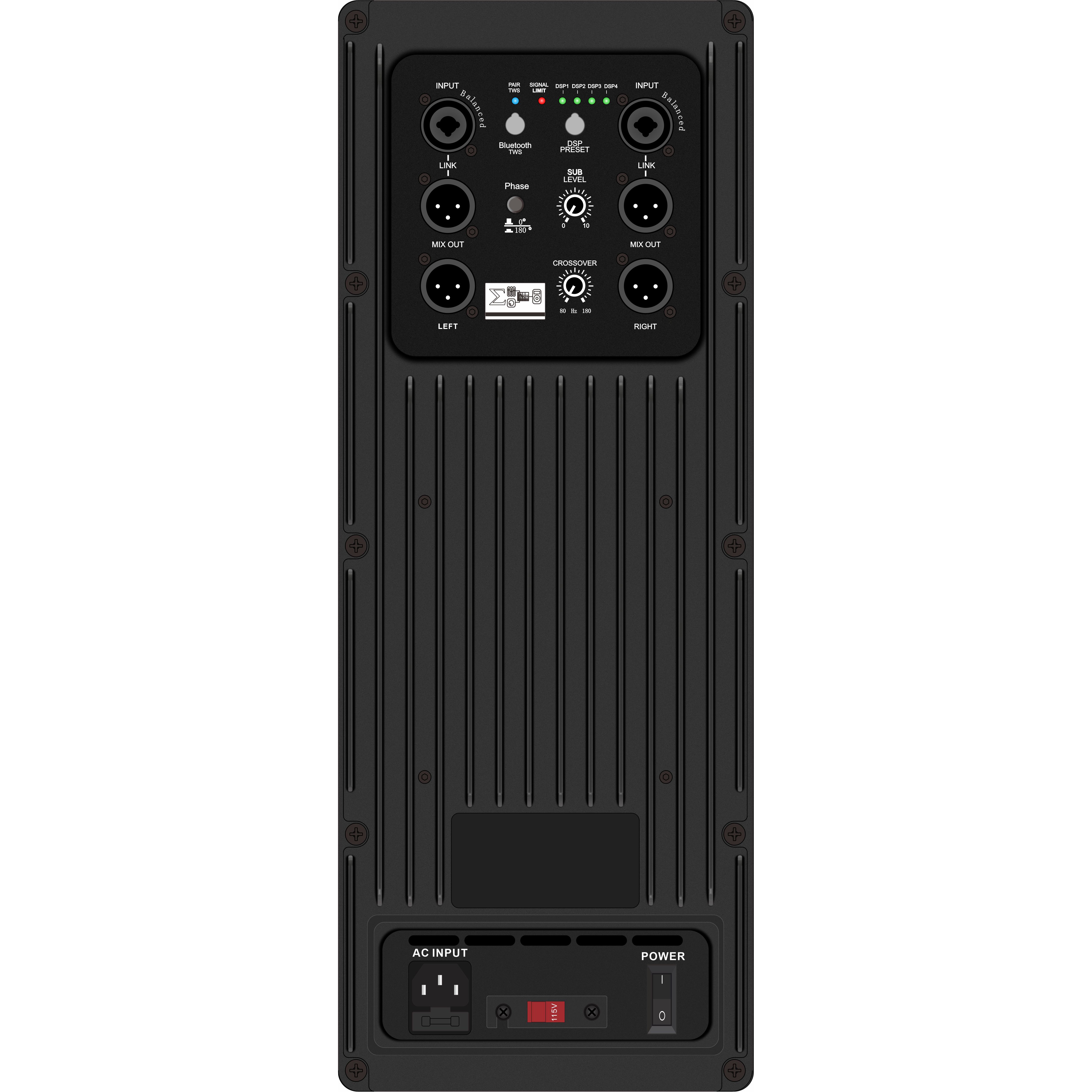 DSP1804SUB Güçlü Subwoofer DSP Amplifikatörü