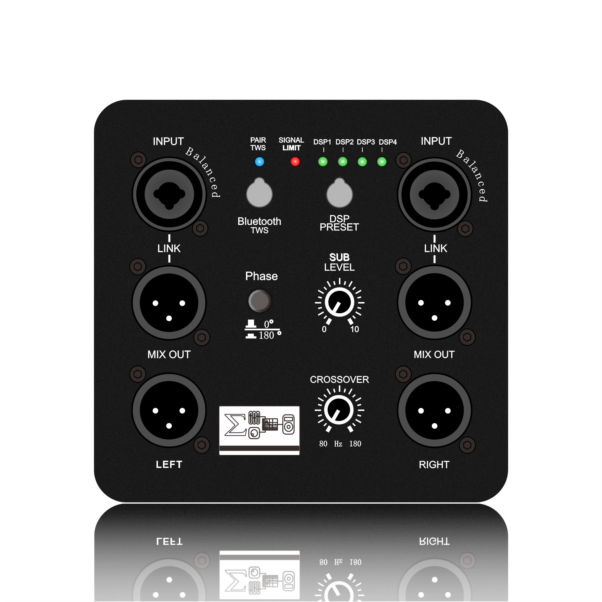 DSP1804: Çoklu DSP Rreset İki yönlü çıkış Subwoofer DSP İşlevsel Modülü