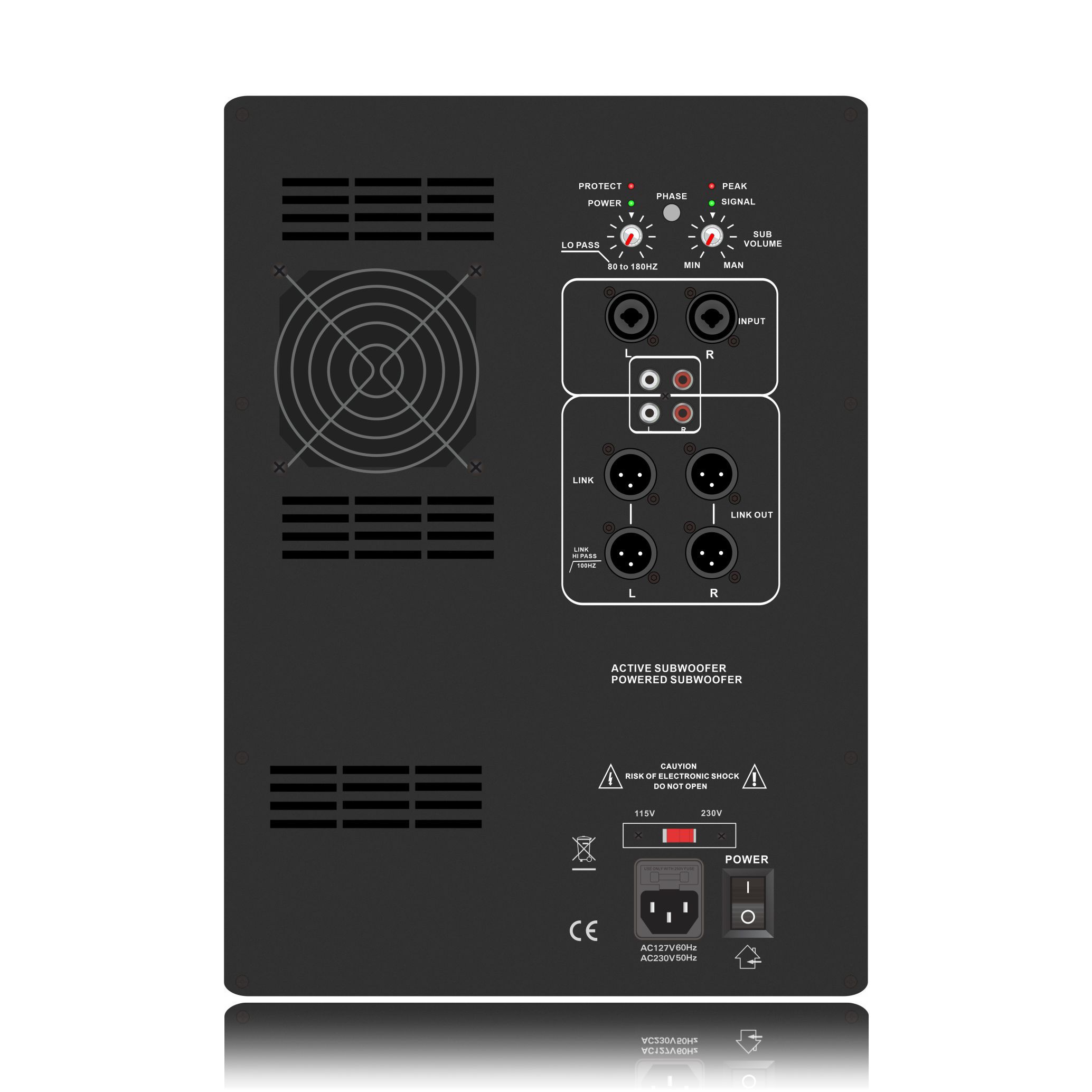 SUB18-2.1 AB Sınıfı Güçlü Subwoofer Amplifikatörü