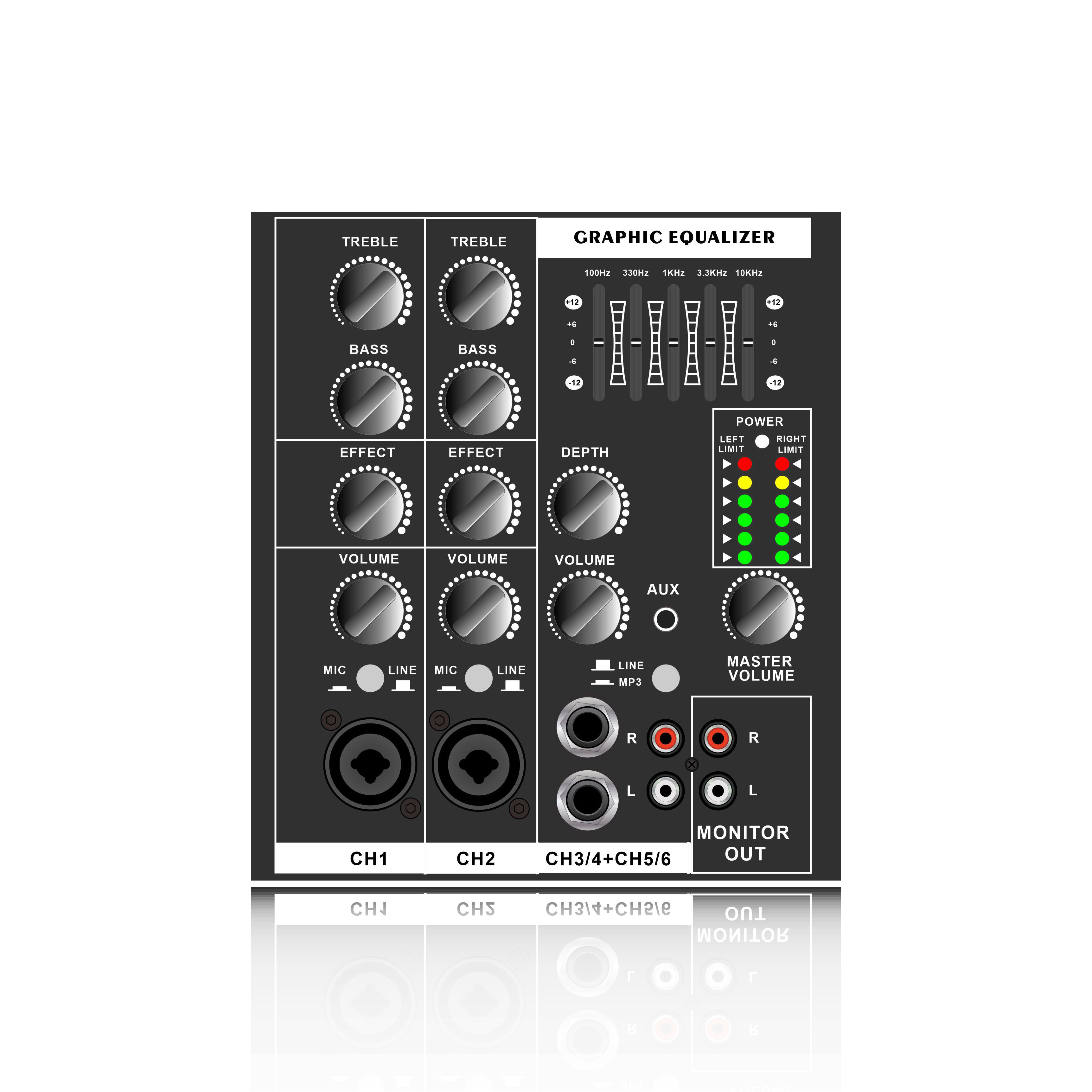Taşınabilir Stereo Sistem Destekli Amplifikatör EON206