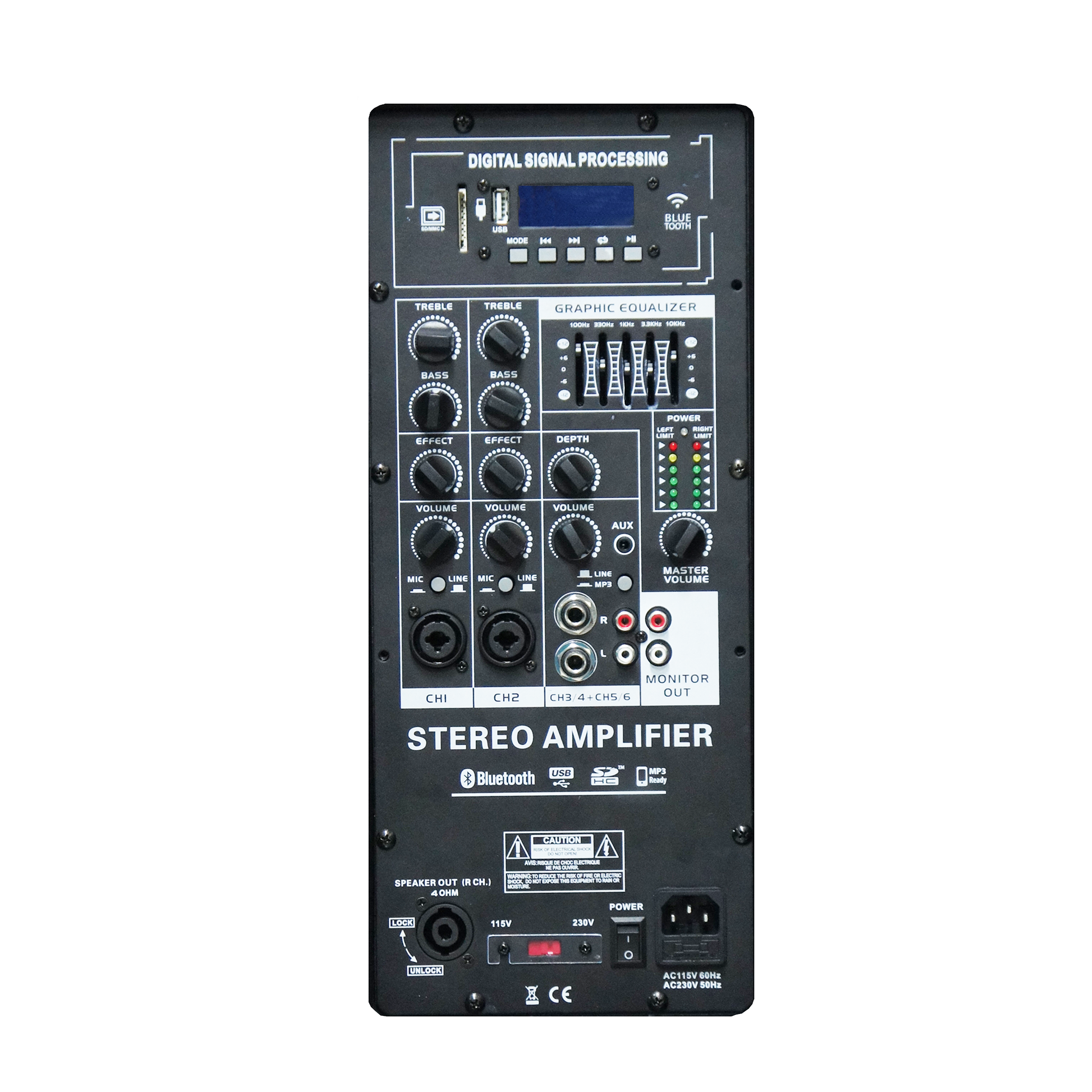 Taşınabilir Stereo Sistem Destekli Amplifikatör EON206