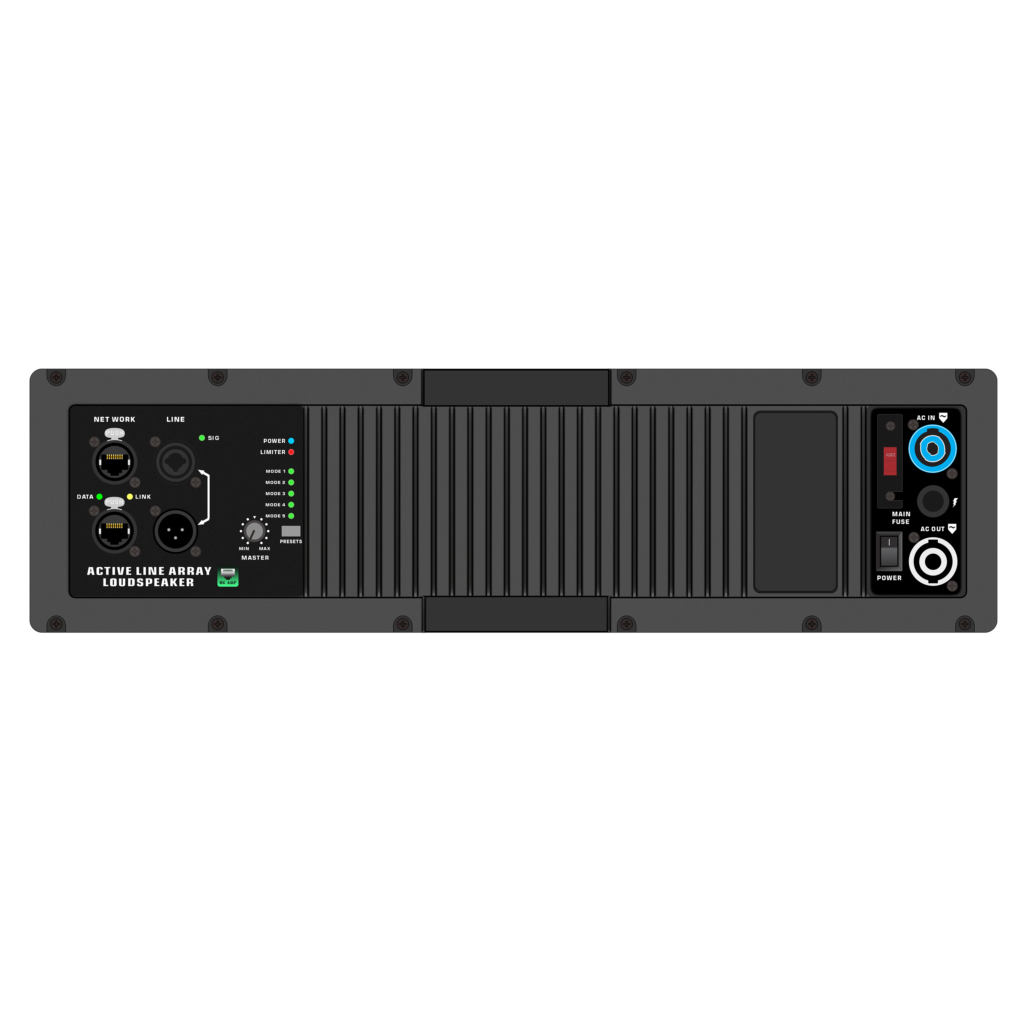 HG485-212 RJ45 Konnektörlü Aktif Hat Dizili Sistem Amplifikatörü
